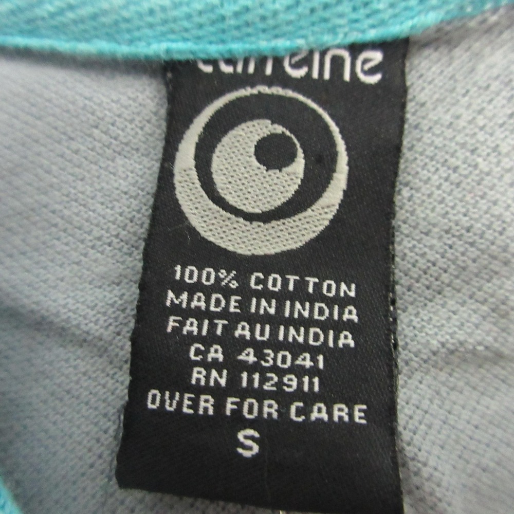 Y2K Caffeine Polo Shirt Mens Small Gray Guitar Graphic Print Rock New York City - Picture 5 of 7